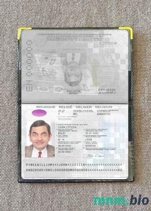 Belgia paszport wersja 2 (2017-obecnie) wygląd zdjęcia pliki PSD, skan i fotografowany obraz